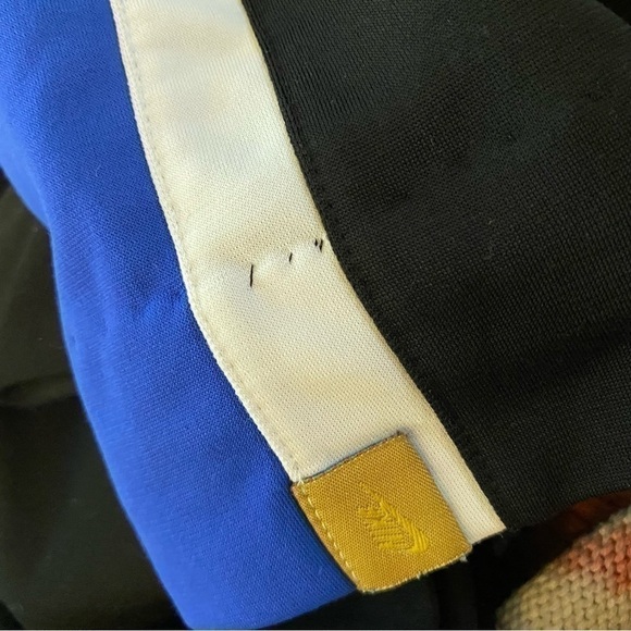 Y2K Nike Stripe Track Pants Black Medium 8-10 ALTERED/HEMMED - Picture 5 of 6